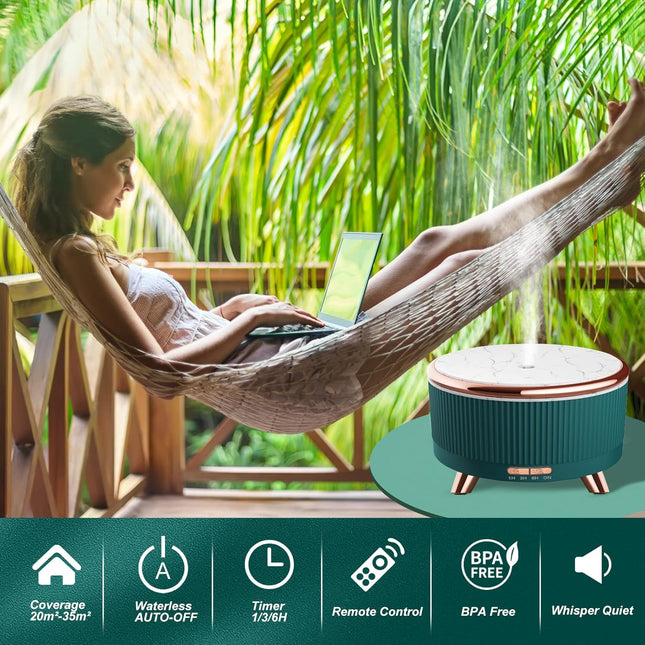 Diffusers for Essential Oils Humidifiers 500ML, Essential Oils Large Room Aromat