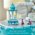 LEGO Disney Frozen Anna and Elsa’s Magical Carousel 43218 Ice Palace Building Toy Set with Disney Princess Elsa, Anna and Olaf, Great Birthday