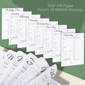 Work Planner - Daily & Weekly Spiral Planner with Hourly Schedules, to Do List, Tasks, Expense Tracker, Undated 7 Days Planner Start Anytime,
