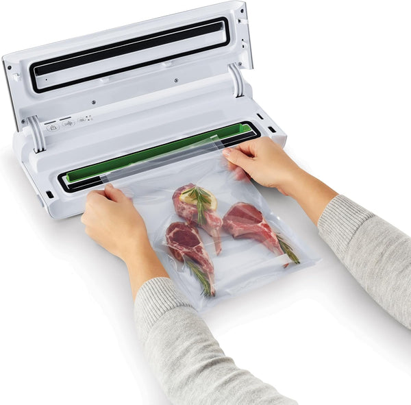 FoodSaver Custom Fit Vacuum Sealer Rolls, Airtight Food Storage and Sous Vide Rolls, BPA-Free, 11 x 16' (Pack of 3) 11in x 16ft Heat-Seal Rolls