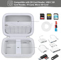 Computer Memory Card Readers Organizer Case Compatible with SD Card Reader, USB C SD Card Reader, TF Card, Micro SD Card, Portable Memory Card