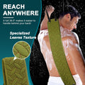 Exfoliating Back Scrubber for Use in Shower, 38.5 Inch Back Washer with Handles, Dual-Sided Body Exfoliator for Daily & Deep Skin Cleaning, Bath