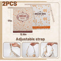 2Pcs Beeswax Bread Bags for Homemade Bread - Reusable Cotton Sourdough Breads Storage Bags, Large Beeswax Wraps Breads Storage to Keep Fresh,