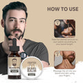 Beard Care Kit - Softer, Smoother, Moisturized Beard - Beard Oil and Balm - Gift Set (Sandalwood Bourbon) Sandalwood Bourbon 2 Piece Set