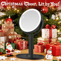 Makeup Mirror with Lights, Double Sided 1X/20X Magnifying Mirror with Light, Rechargeable 3 Color Lights and Adjustable Brightness, 360ÃÂ° Rotation