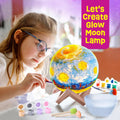Paint Your Own Moon Lamp Kit, Cool Gifts DIY 3D Space Moon Night Light, Art Supplies Arts & Crafts Kit, Arts and Crafts for Kids Ages 8-12, Toys