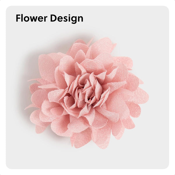 U Brands Flower Magnets for Fridge, 12 Count, Cute Magnets for Locker Blush and Cream Flowers