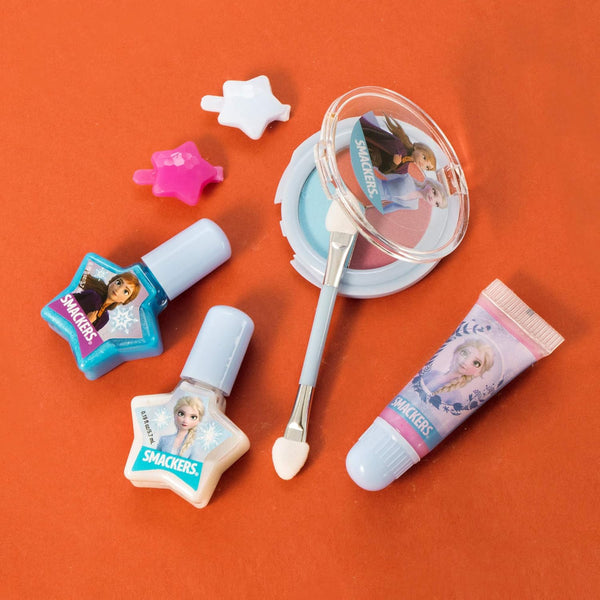Lip Smacker Disney Frozen 2 Makeup Set, Kids Color Collection, 3 Moisturizing, Smoothing Soft Shine, Hydrating & Protecting Fun Flavors,
