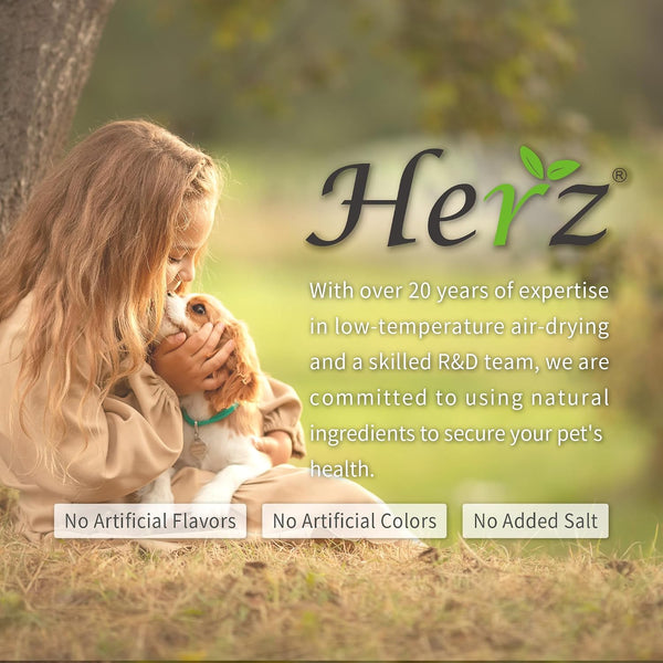Herz Air-Dried Dog Food, High Protein, Chicken & Duck Liver 1 lb Chicken 1 Pound (Pack of 1)