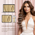 GOO GOO I Tip Hair Extensions, Real Human Hair, 14inch 100g 200S, Cold Fusion I Tip, Invisible Remy, 16/22 Light Blonde Highlighted Golden Blonde