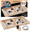 Fast Sling Puck Game - Super Winner Slingshot Puck Board Game - Sling It Shot 2 Player Hockey Table for Kids, Teen and Adults - Christmas Indoor
