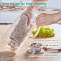 Bivvclaz 2 Liter 68 oz Glass Pitcher with Lid and Handle, Glass Carafe for Hot/Cold Water, Large Iced Tea Pitcher for Coffee, Juice and Homemade