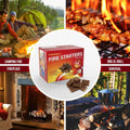 Fire Starter Squares 64 - Fire Starters for Fireplace,Chimney,BBQ Grill,Camping Fire,Wood Stove - Water Resistant and Safe Odourless - Camping