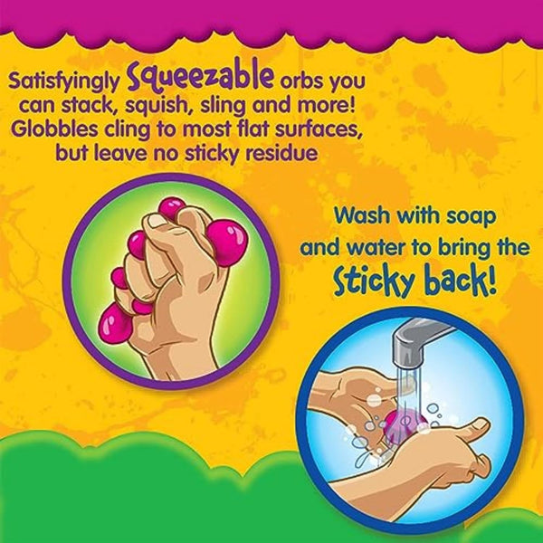Crayola Globbles Fidget Toy (6ct), Easter Egg Toy & Essential Basket Stuffer, Sticky Stress Ball for Adults & Kids, Squishy Balls, Calming Sensory