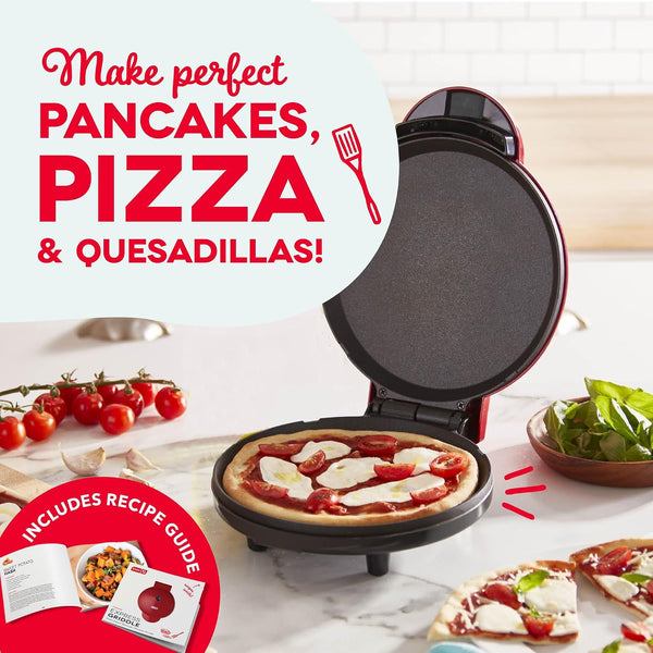 Dash Round Express Electric - Pancake Maker & Eggs Griddle System - Healthy Breakfast Maker - Quick Heat-Up & Easy Cleanup - nonstick surface -