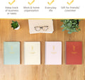 Simple Daily Planner Undated with Hourly Schedule - 6.5X9.25" Sage Green Day Planner & Spiral to Do List Notebook - Aesthetic and Cute Work