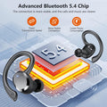 Wireless Earbuds, Earbuds Bluetooth 5.4, Bluetooth Headphones 68Hrs Playtime Sport Earphones with LED Display ENC Noise Cancelling Mic, IPX7
