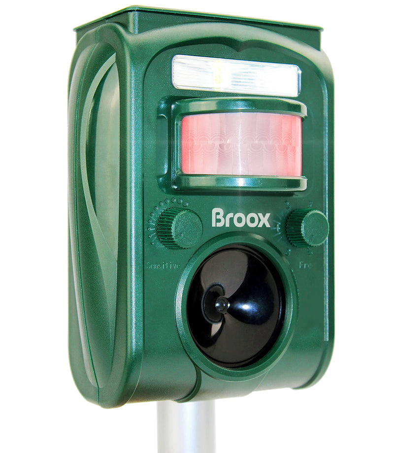 Broox 2026 Upgraded Solar Animal Repellent, Cat Repellent Outdoor, Squirrel Repellent, Deer Repellent, Ultrasonic pest Repeller, Waterproof IP 65,