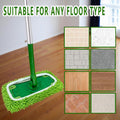 Reusable Microfiber Mop Pads for Swiffer Sweeper - Wet & Dry Cleaning Cloths - Mop Head Replacement Washable Refills for Household Floors 4Pack Green