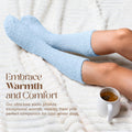 Unboxme Gifts Warm & Cozy Ultra-Luxe Cloud Sock, Gift for Women & Men 1 Pair Blue