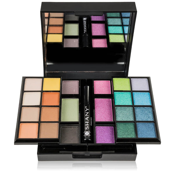 SHANY Classy & Sassy All-In-One Makeup Kit Makeup Set with Cosmetics Mirror, Makeup Applicators, 24 Eye Shadows Colors, 18 Lipstick Lip Glosses, 2