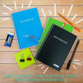 BAZIC PRODUCTS College-Ruled Personal Assignment Notebook, 5x7, 6 Titles | poly personal/assignment spiral notebook; 100 college-ruled sheets;