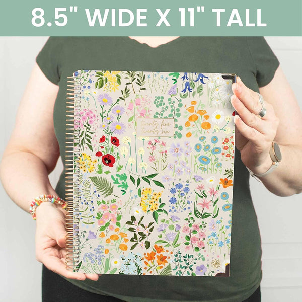 bloom daily planners HARDCOVER Planner 2025-2026 (8.5" x 11") Academic Year (July 2025 - July 2026) - Task Goal Organizer - Monthly & Weekly