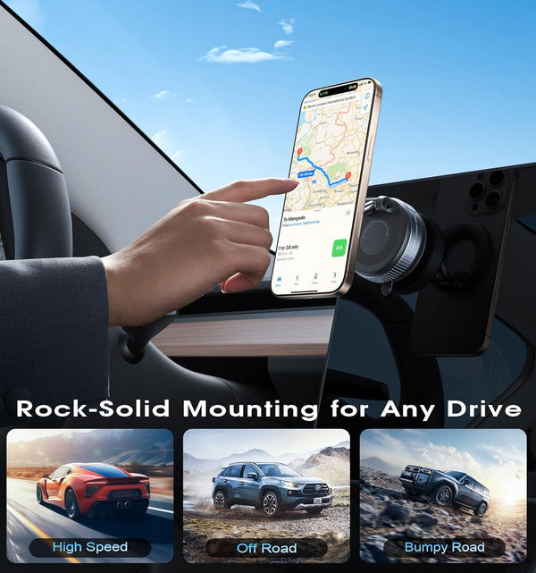 2026 Upgraded Vacuum Magnetic Car Phone Holder 360ÃÂ° Reinforced 96LBS Ultra Suction Cup Phone Mount for Magsafe Cell Phone Holders for Your