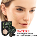 CAHIUYOA Mushroom Head AirCushion CC Cream,Mushroom Head Foundation,Natural | BB Cream,Full Coverage Foundation Makeup,Long Lasting Moisturize