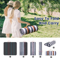 Sapsisel 80”X 80” Picnic Blanket Extra Large, Waterproof and Foldable Beach Blanket, 3-Layer Outdoor Blanket for 6 to 8 Adults, for Camping, Park,