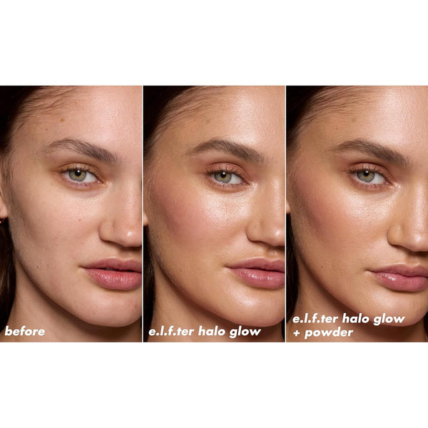 E.L.F. Halo Glow Powder Filter, Ultra-Fine Finishing Powder, Smooths the Look of Pores & Fine Lines, Creates a Soft-Focus Glow, Vegan &