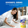 Lysol Disinfectant Wipes, Multi-Surface Antibacterial Cleaning Wipes, for Disinfecting and Cleaning, Lemon and Lime Blossom, Pack of 4 (Packaging