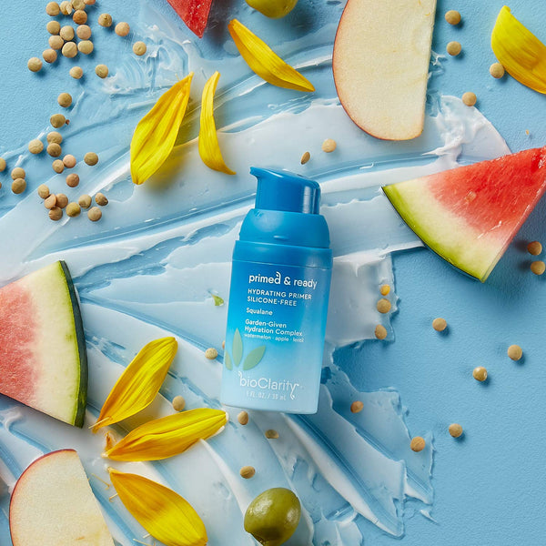 BioClarity Silicone-Free Moisturizing Primer, 100% Vegan, Non-Toxic, Doubles as Everyday Moisturizer, With Squalane, Vitamin E, Lentil &