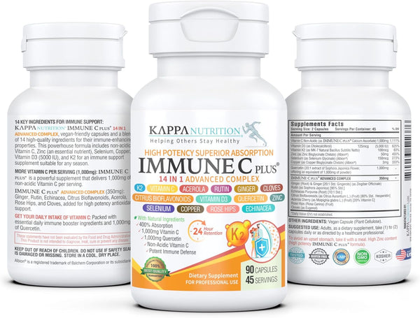 Quercetin 1,000Mg, Vitamin C 1,000Mg, Zinc 50Mg, Vitamin D3 5,000Iu, Selenium, Copper, Acerola, Ginger, Rutin, Bitter Orange, Rose Hips,