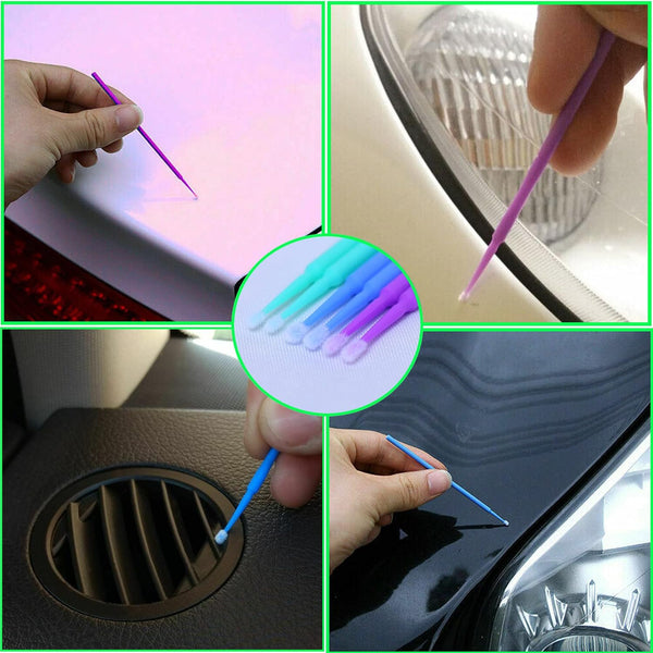 300 Pcs Repair Paint Brushes，Touch Up Paint Brushes, for Automotive Paint chip Repair, Cleaning, Available in 2.5 mm,2.0mm and 1.5