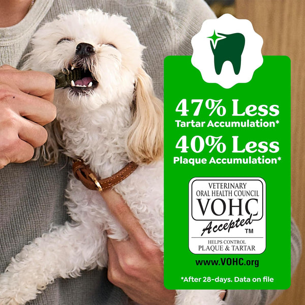 Greenies Teenie Original Natural Dental Dog Treats, Chicken, 43 Count | Clinically-proven, veterinarian-recommended, 47% less tartar & 40% less
