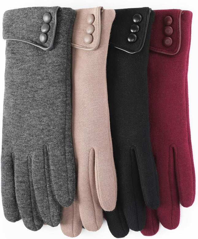 Winter Gloves for Women, Winter Touch Screen Texting Warm Gloves with Thermal So