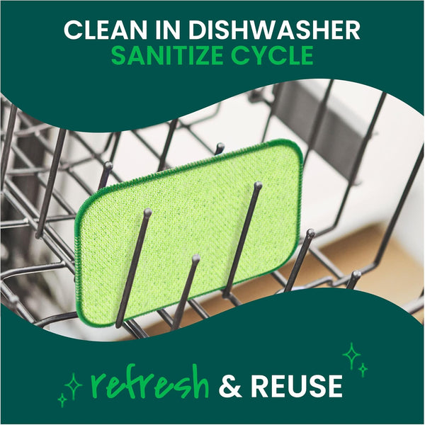 Scotch-Brite Dobie Scrub & Wipe Cloths, Sponge Cloths for Cleaning Kitchen, Bathroom, and Household, Dobie Scrub and Wipe Cloth Absorbs and