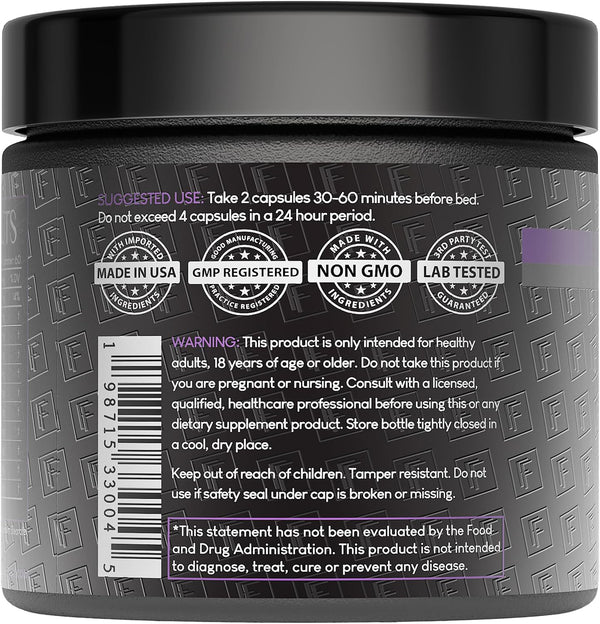 The Night Before: 10-In-1 Midnight Maximizer, Sleep Aid, Stress Relief, Cognition, Relaxation, Recovery, Magnesium Glycinate, L-Theanine, Glycine,