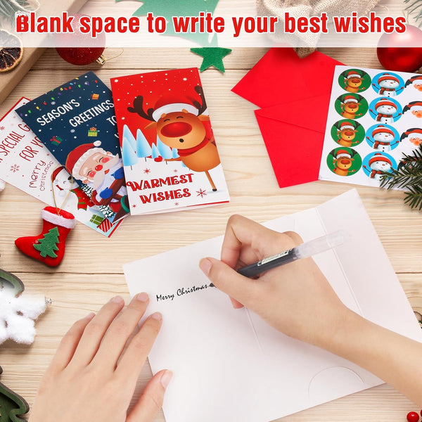 24 Pack Christmas Money Holders for Cash Christmas Money Holder for Cash Gifts with Envelopes for Cash Xmas Decoration, Holiday, and New Year Cash