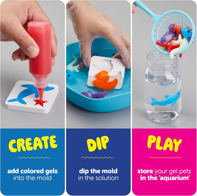 Aqua Fairy Water Gel Kit for Kids - Magic Elf Toy Kits - Waters Pets - DIY Squishy Maker Set - Craft for Kids - Make You