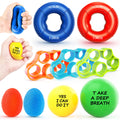 Fitbeast Grip Strength Trainer Kit, 9-Piece Hand Strengthening Devices with 3 Finger Exerciser, 2 Dual-Force Forearm Strengthener, Finger