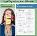 Work Planner - Daily & Weekly Spiral Planner with Hourly Schedules, to Do List, Tasks, Expense Tracker, Undated 7 Days Planner Start Anytime,
