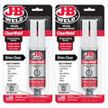 J-B Weld ClearWeld 5 Minute Epoxy, Clear, Syringe, 2 Pack, 50112-2 25ml - 2 Pack