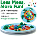 Creativity for Kids Pom Pom Pictures: Animals - Preschool Learning Activities, Sensory Toys for Toddlers, Toddler Arts and Crafts (Ages 3+)