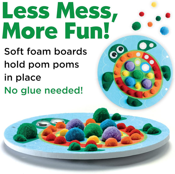 Creativity for Kids Pom Pom Pictures: Animals - Preschool Learning Activities, Sensory Toys for Toddlers, Toddler Arts and Crafts (Ages 3+)