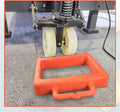 ROBLOCK Pallet Jack Chock Heavy Duty Wheel Chock, Pallet Jack Stopper for Truck 14.2" Length X 11.2" Width X 2" Height (1 Pack, Orange)