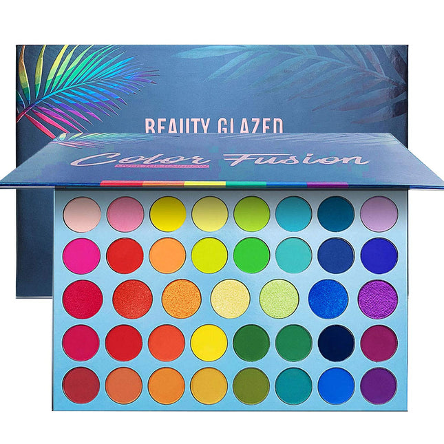 39 Color Rainbow Eyeshadow Palette - Professional Makeup Matte Metallic Shimmer Eye Shadow Palettes - Ultra Pigmented Po