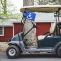 Disable Golf Cart Flag with Straps,Easy to Install Handicap Flags for Golf Cart,Unisex Handicap Flag Golf Cart Flag Holder,Golf cart Mount for