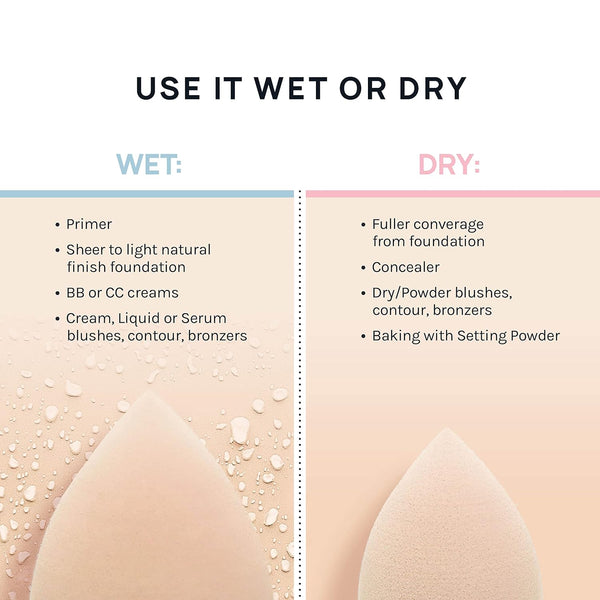 AOA Studio Collection Makeup Mochi Sponge Set Makeup Blender Latex Free and High-Definition Set of 6 Makeup Blender for Powder Cream and Liquid